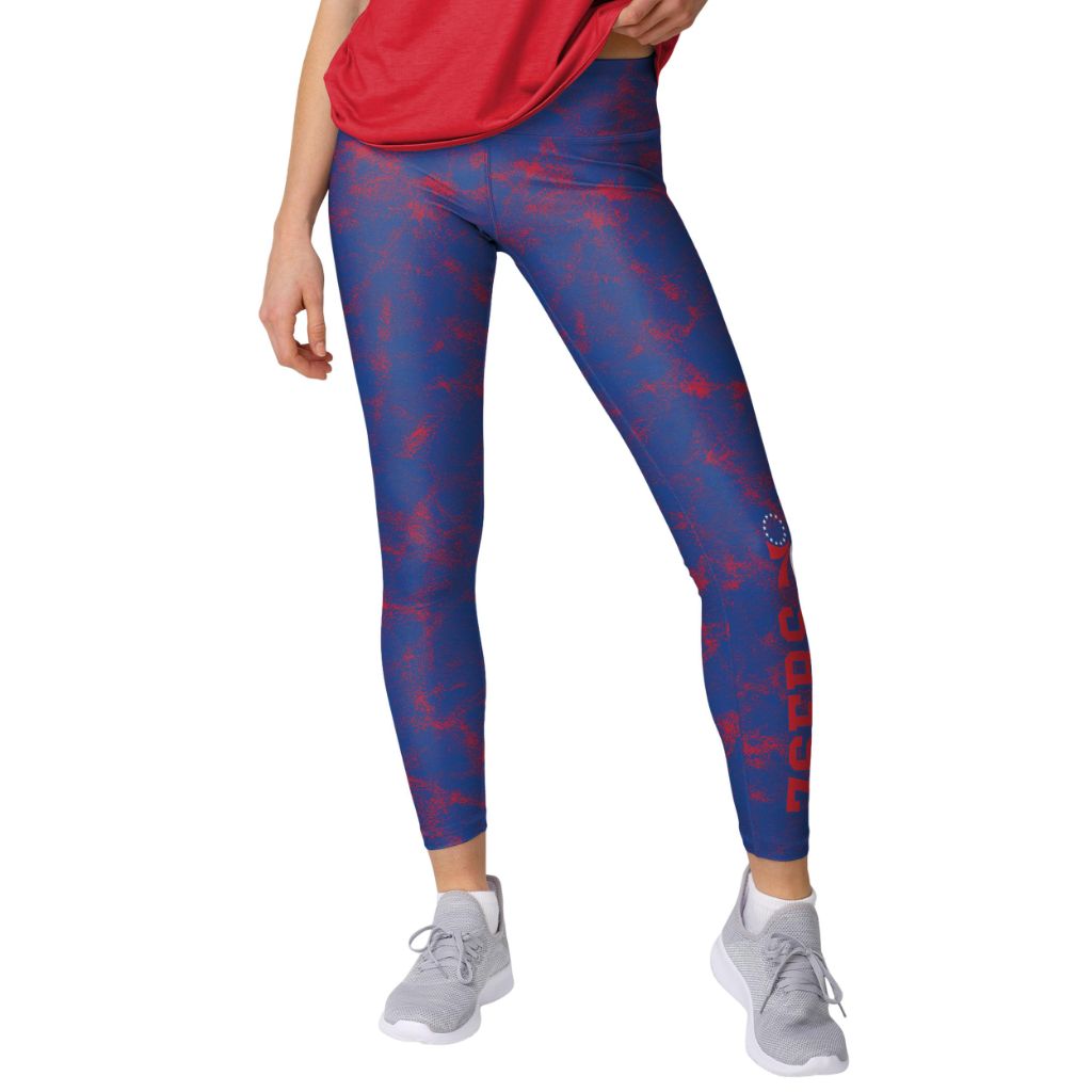 FOCO Philadelphia 76ers NBA Womens Team Color Cloud Leggings - Size Small
