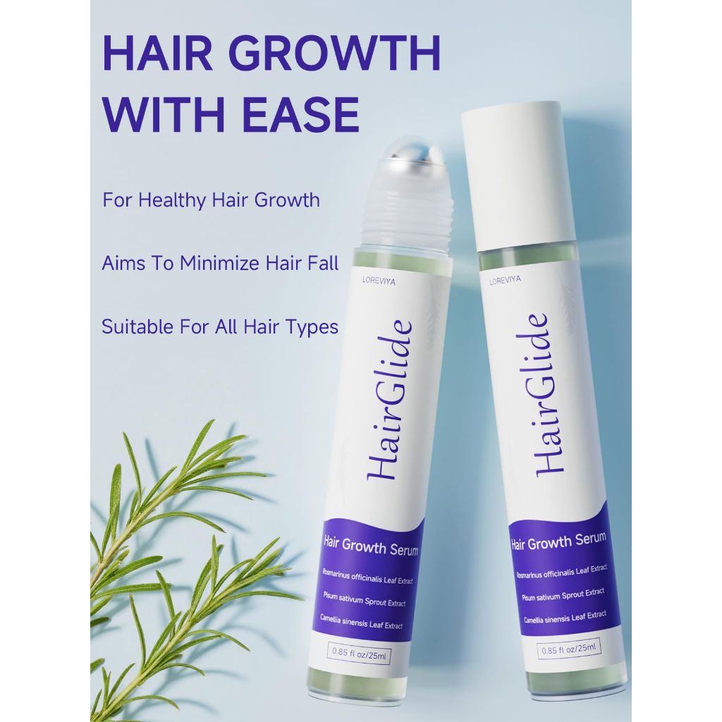 Hair Growth Serum Roll On, 2 Pack (0.85 fl. oz)