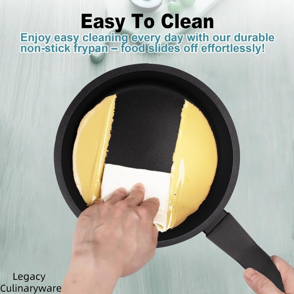 Legacy Culinaryware 2qt Nonstick Sauce Pan with Lid, PFOA Free - Cream