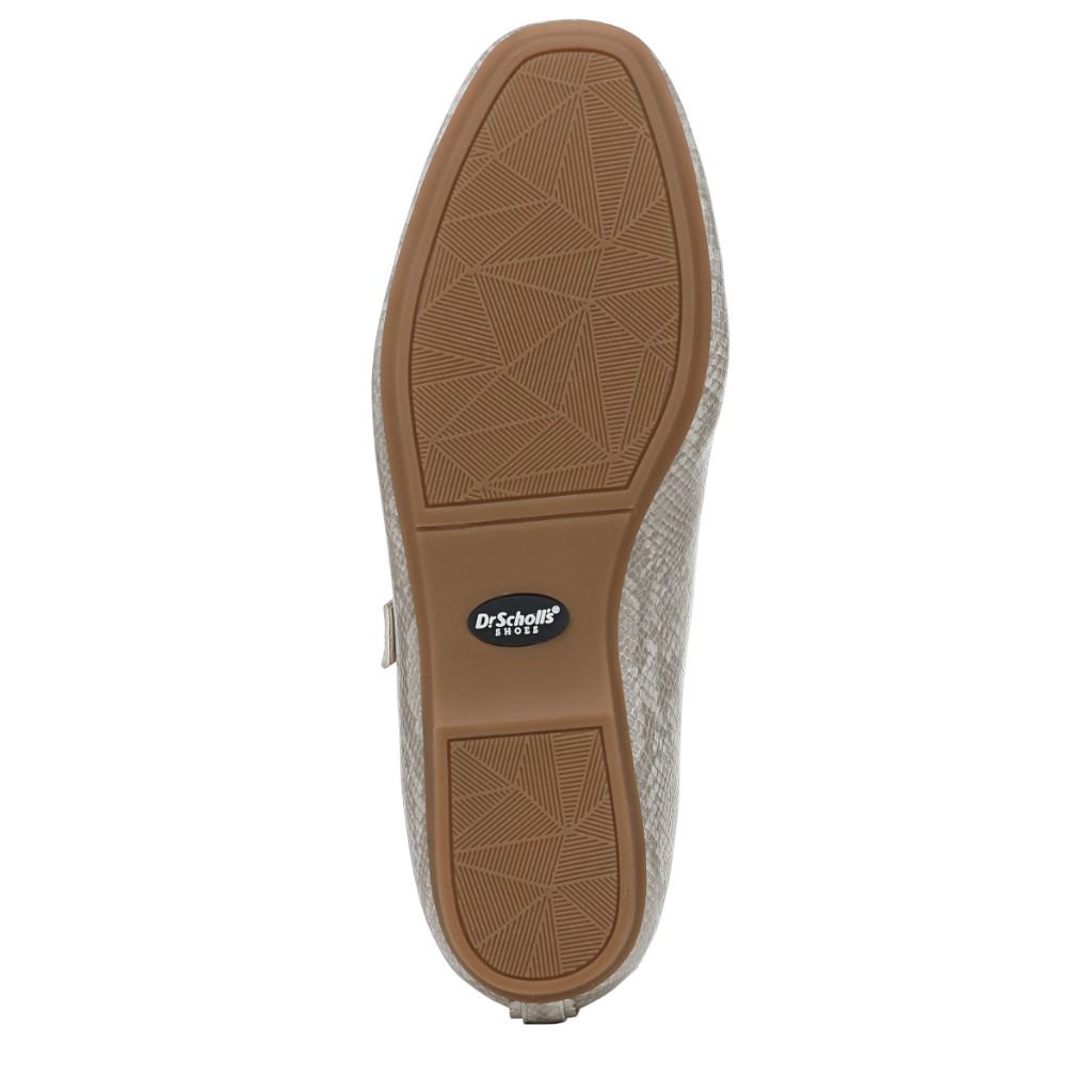 SZ 6M, Dr. Scholl's Shoes Women's Wexley Jane Mary Jane Flat - Light Grey Snake