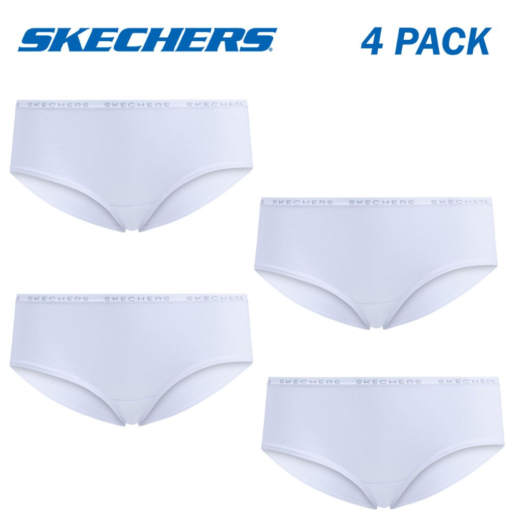 Skechers Girls Underwear 5 Pack and 4 Pack Cotton Panties Sizes 6-14 White