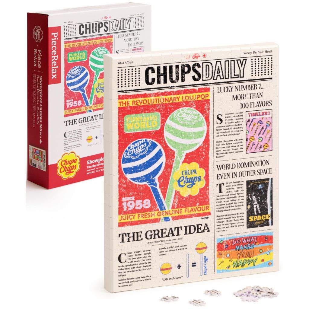 Chupa Chups X PieceRelax Puzzle Canvas Wall Art 366 Plastic Pieces for Adults