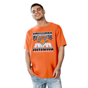 Blue 84 NBA Officially Licensed Ringspun T-Shirt - New York Knicks, Orange (XL)