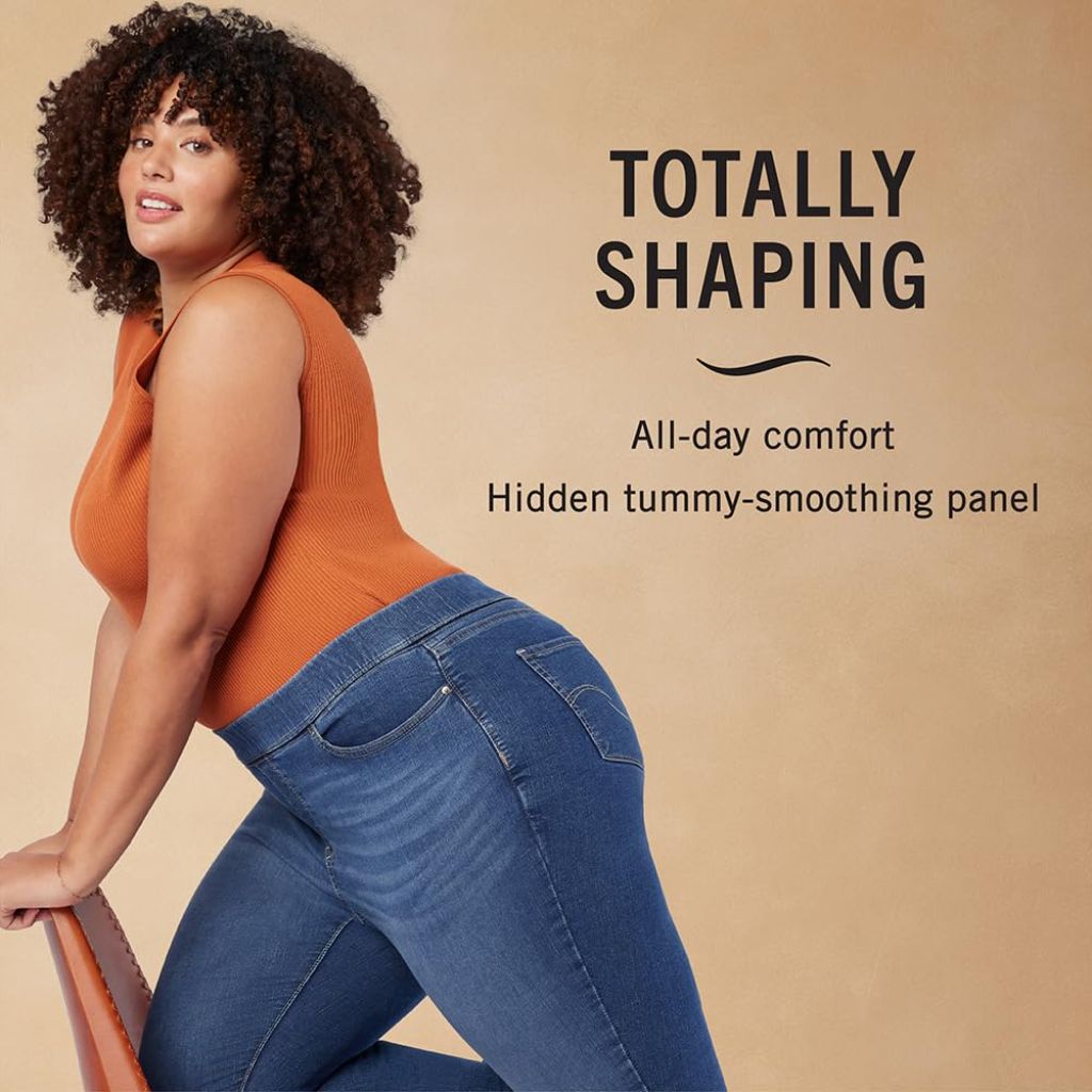 Levi Strauss Signature Gold Women's Totally Shaping Pull-On Bootcut Jeans High-Rise Stretch Denim (Also Available in Plus Size), Point Bonita 5d, 16 Short