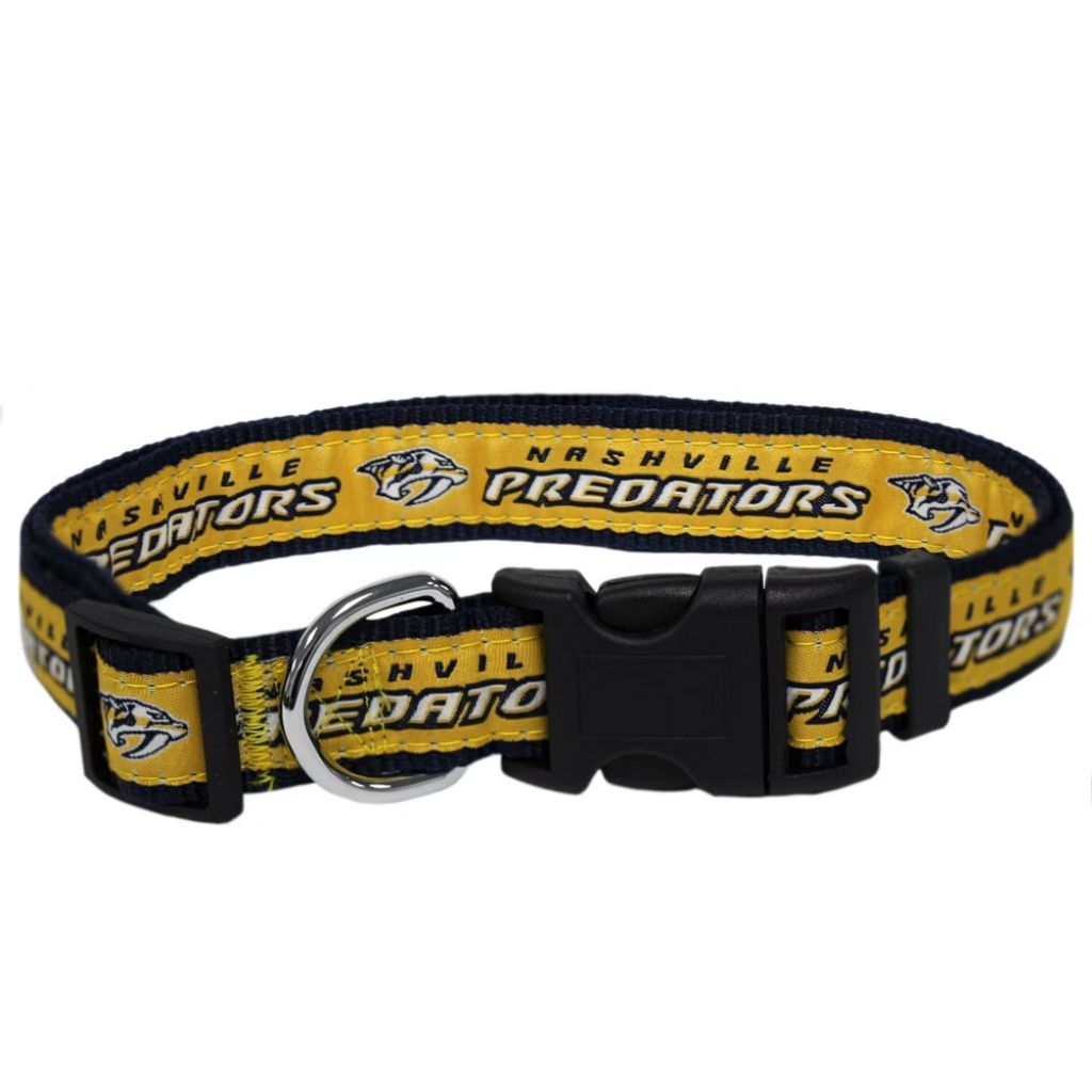 Pets First NHL Nashville Predators Cat and Dog Collar - Heavy-Duty  Durable & Adjustable Collar  Medium