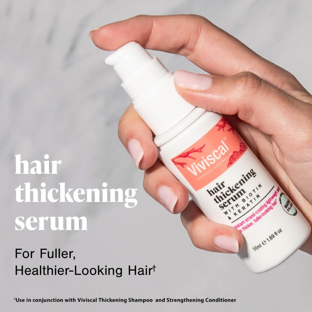 Viviscal Hair Thickening Serum, Instant Lightweight Leave-in Elixir 50ml (1.69 fl. oz.)