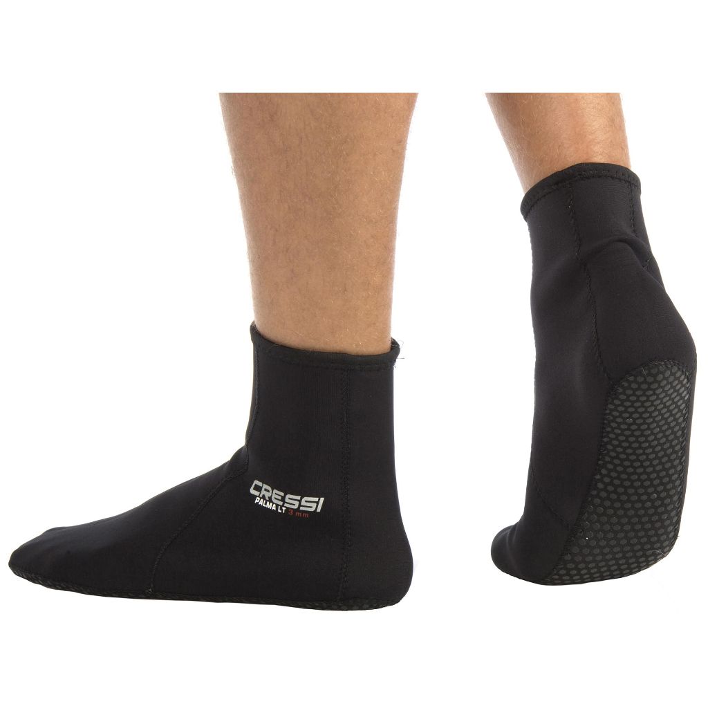 Cressi Palma LT 3 mm Diving Socks, Black, M/L