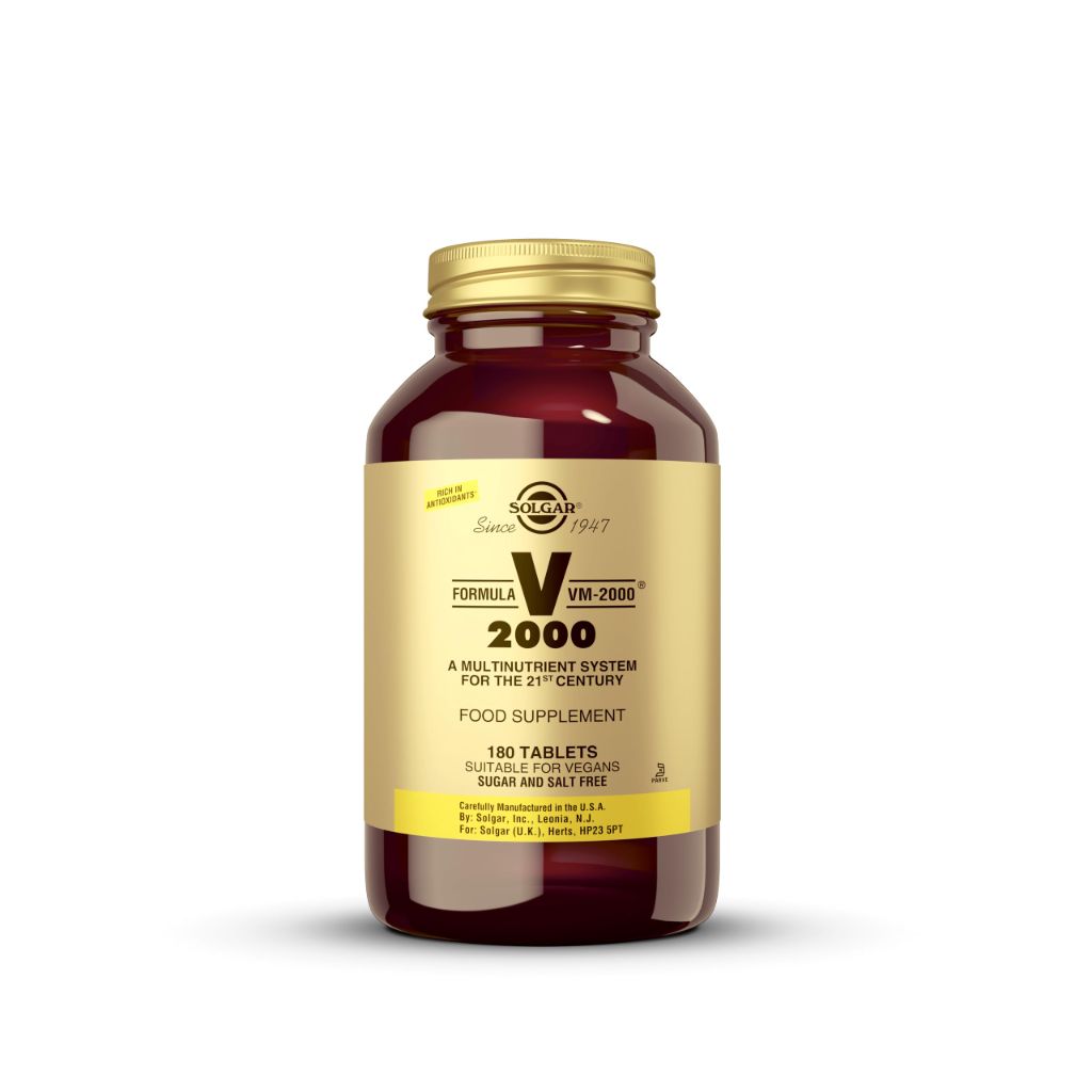 Solgar Formula VM-2000 (Multinutrient System), 180 Tablets  - 90 Servings