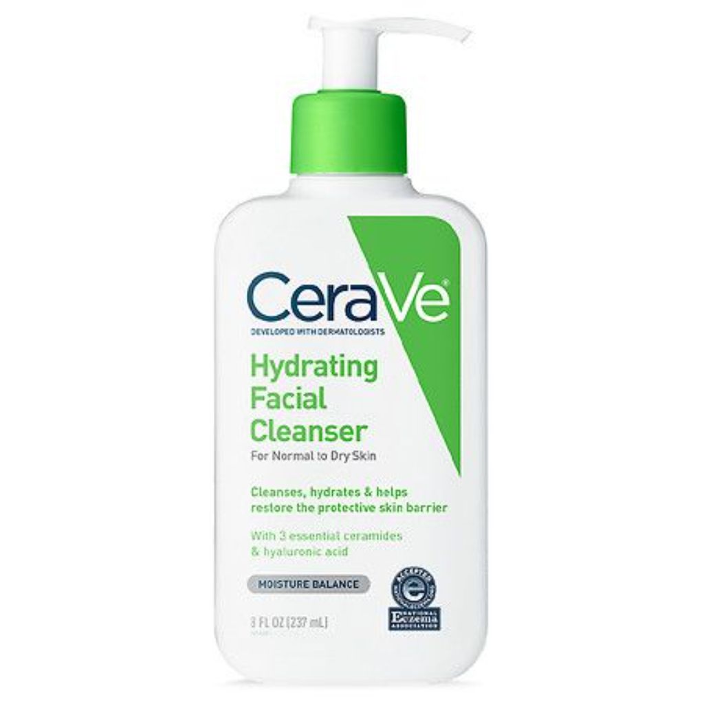CeraVe Hydrating Facial Cleanser with Hyaluronic Acid and Glycerin for Normal to Dry Skin - 8 fl. oz.