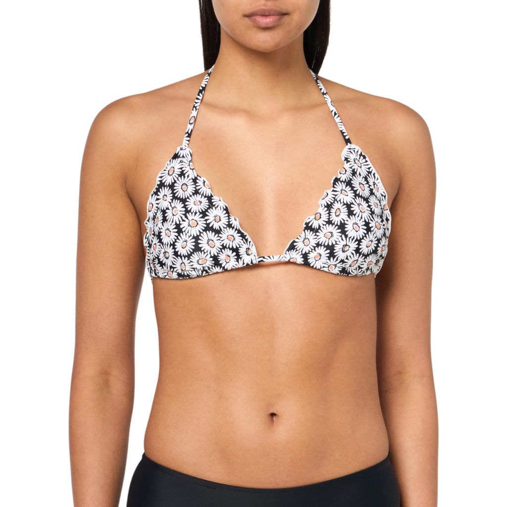 HUGO, Ruffle Triangle Swim Top, Happy Daisy, S
