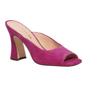 Coach Women's Laurence Suede Heeled Sandals - Deep Plum, Size 5.5B