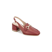 Kenneth Cole Women's Women's Fashion Heeled Sandal, Rio RED Leather - size 5.5