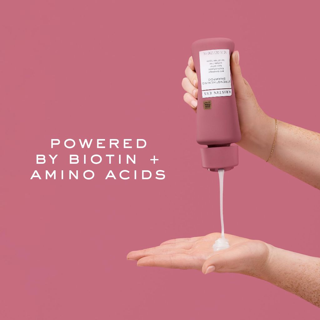 Kristin Ess Biotin Shampoo  - Anti-Breakage Fortifying Biotin Repair Shampoo for Volume - Vegan