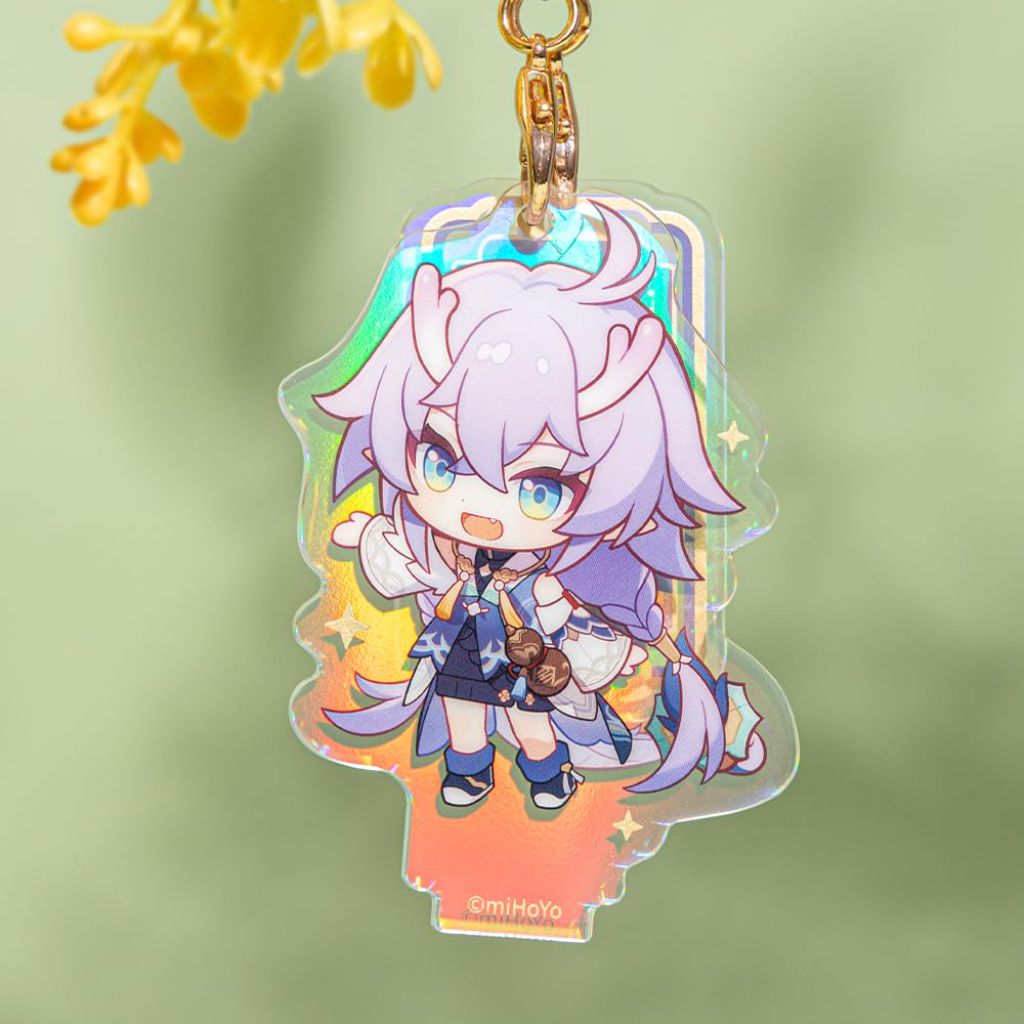 Honkai: Star Rail Express Travelogue Series Chibi Acrylic Pendants Accessory - Bailu