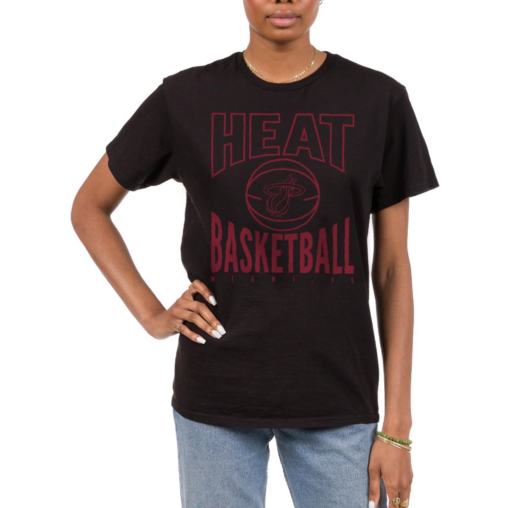 Miami Heat Adult Short Sleeve Fan T-Shirt, Black - size 2XL