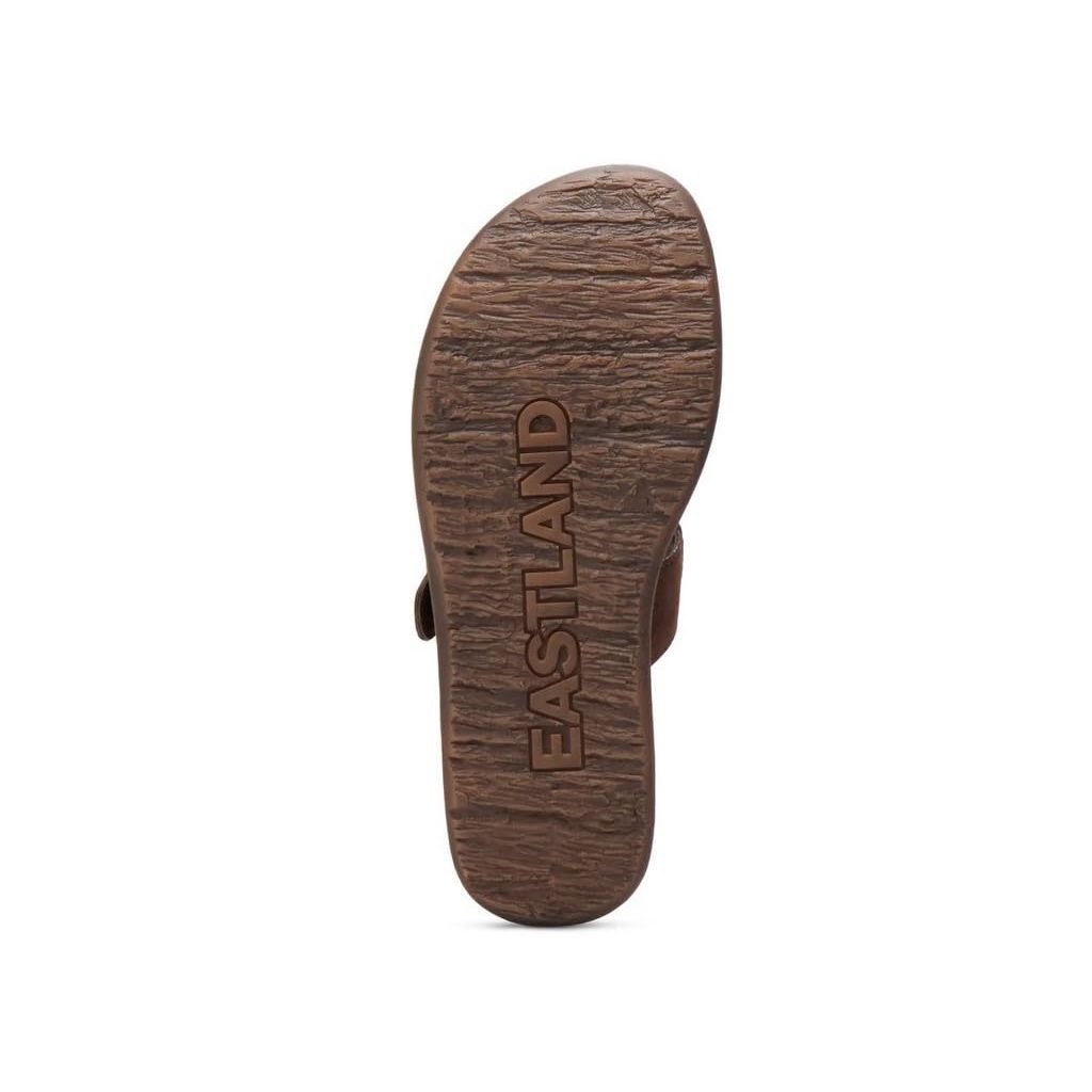 Eastland EMILIA Thong Slide womens,BROWN,10 US