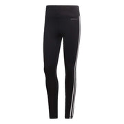 Adidas Women's Women D2m 3-stripes High-rise Long Tight, Black/White, Small/A