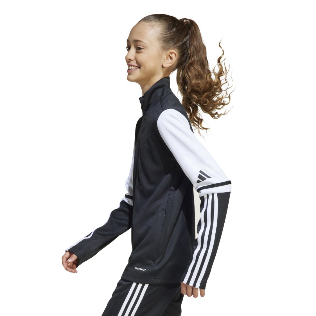 adidas Unisex-Kids Squadra 25 Soccer Hoodie - Navy Blue/White, Large