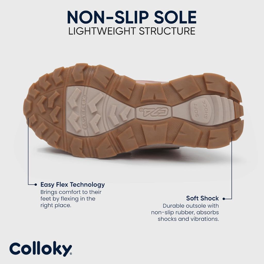 Toddler and Kids Hiking Boots - Waterproof, Slip-Resistant, Durable Outdoor Boots for Adventures and Play - Comfortable Multi-Terrain Shoes