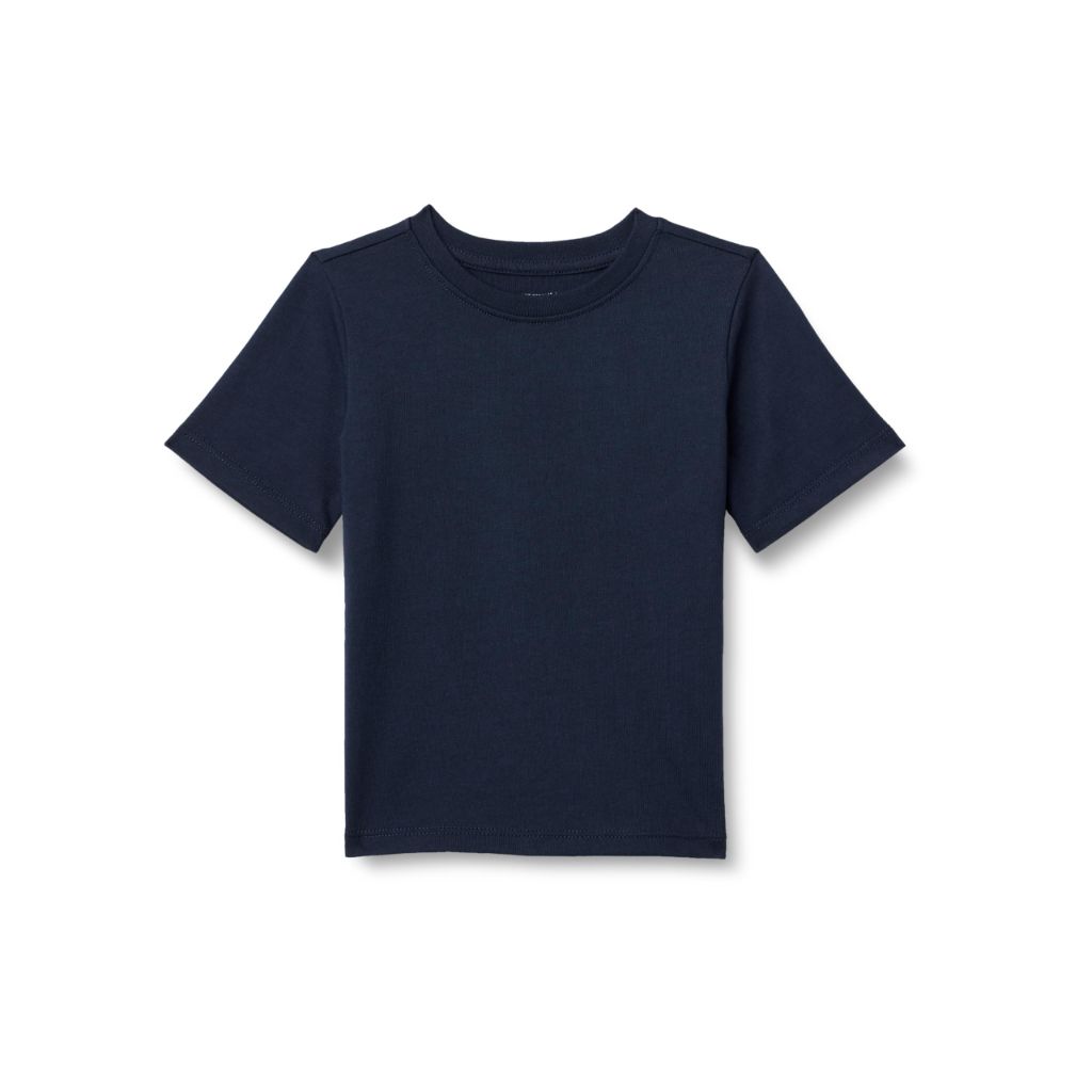 Amazon Essentials Boys' Short-Sleeve T-Shirts, Navy, Large