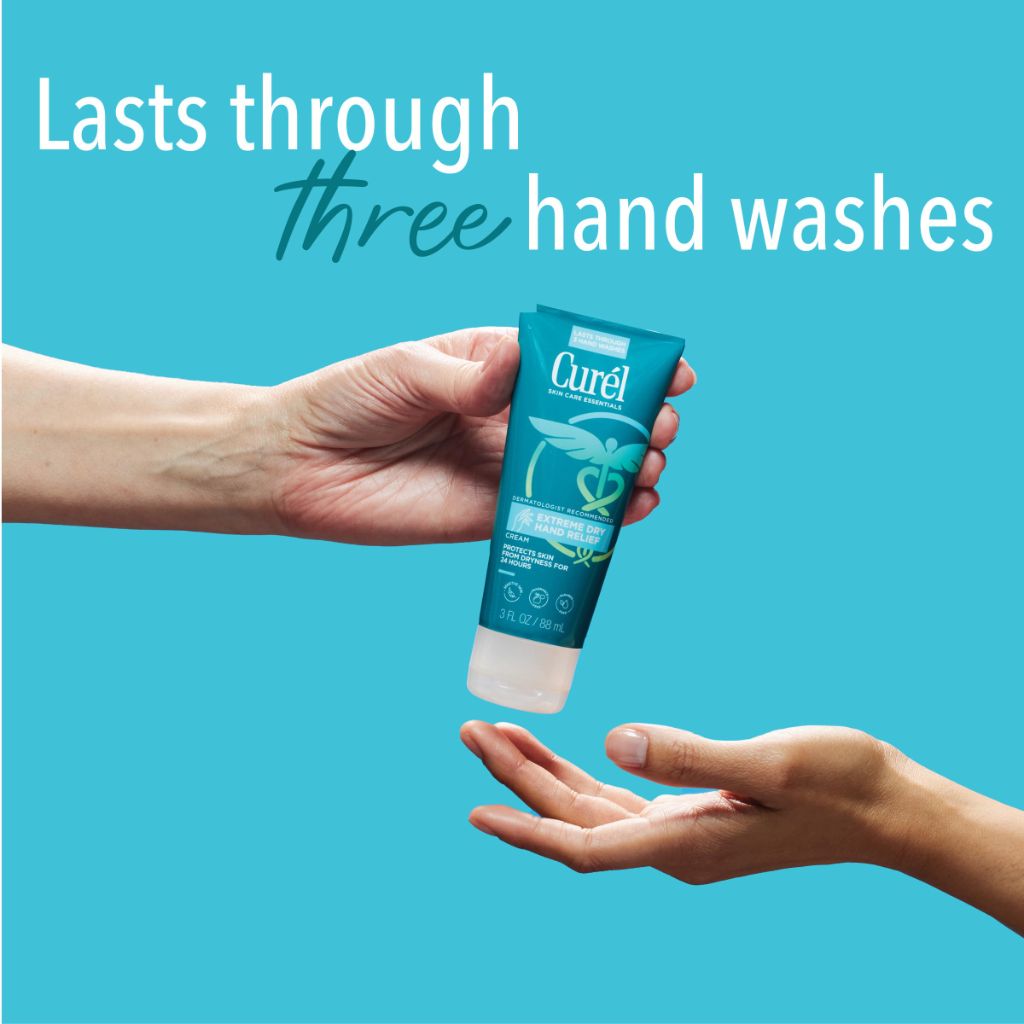 Curel Extreme Dry Hand Relief, Dermatologist Recommended, Long-Lasting Cream For Dry Hands - 3 Oz