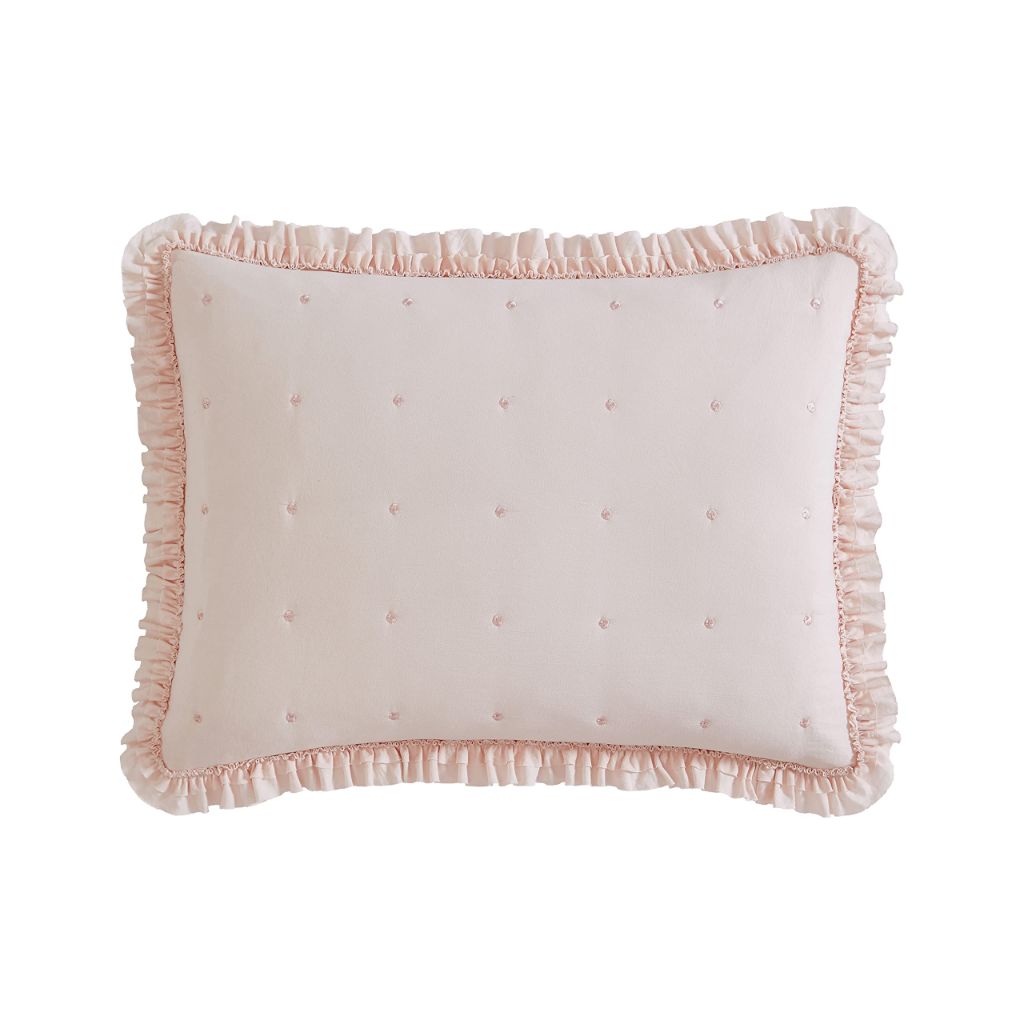 Laura Ashley- Queen Quilt Set, Reversible Bedding Set Including Sham(s),  (Hailee Pink, Full/Queen)