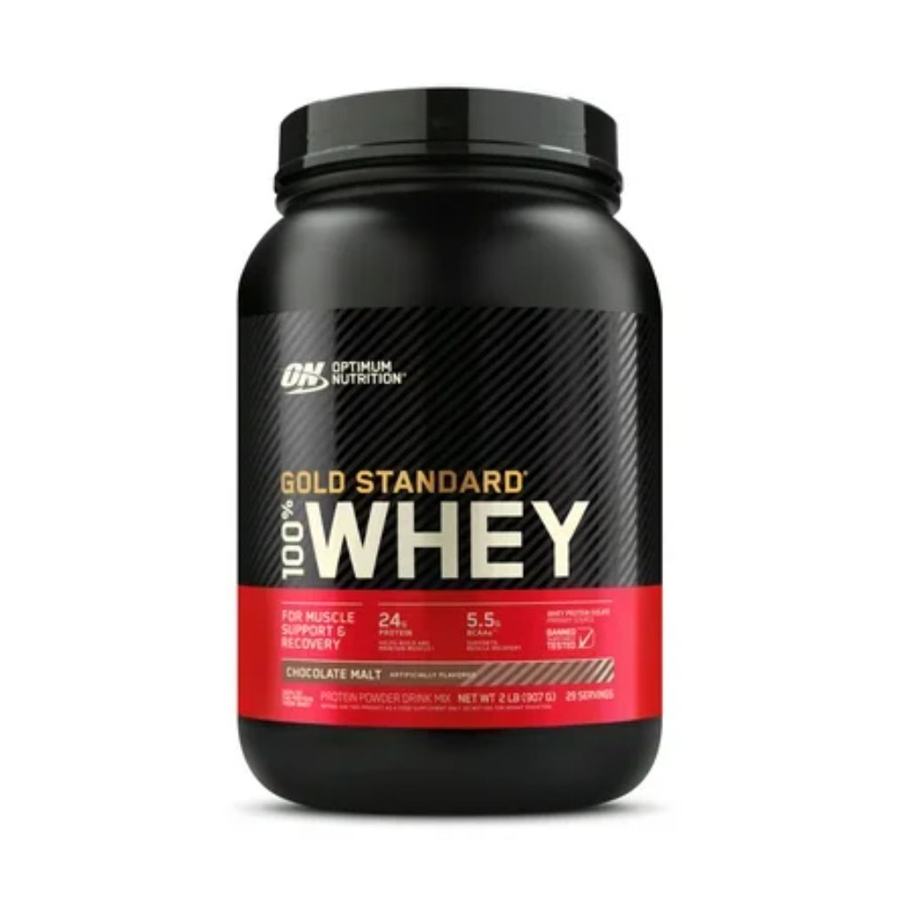 Optimum Nutrition Gold Standard 100% Whey Protein Powder - Chocolate Malt, 2lb.
