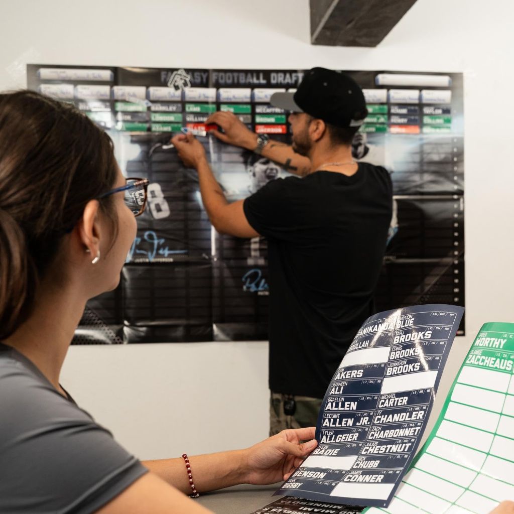 TrophySmack 2026 Fantasy Football Draft Board Kit - 12, 10, 8 Team - 500+ Player Labels - 24 Rounds