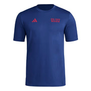 adidas Men's MLS Soccer Pre-Game Short Sleeve T-Shirt - St. Louis City SC, Navy Blue (XS)