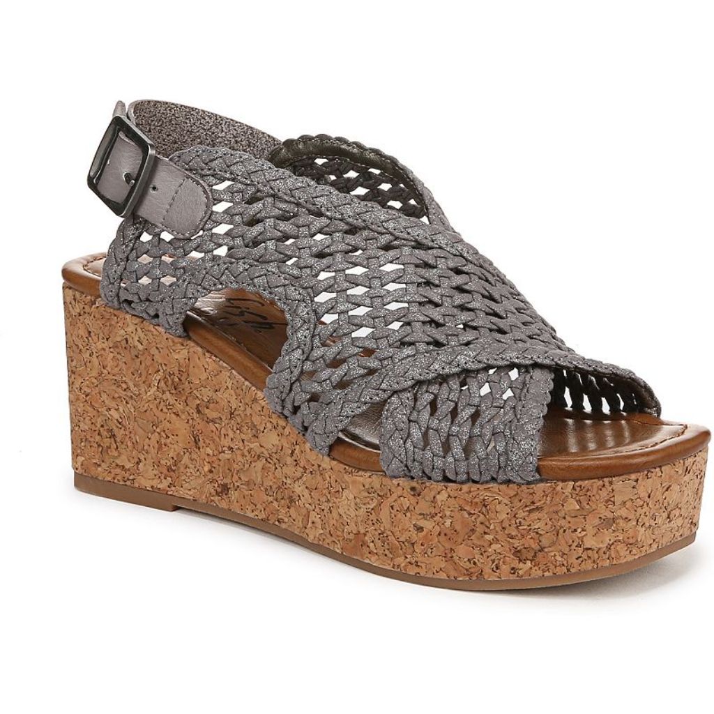 Blowfish Malibu Andrea Women's Wedge Sandals, Size: 10, Dark Silver