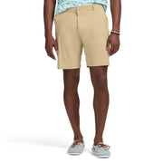 IZOD Men's 9.5" Luxury Hybrid Performance Flat Front Short, Cedarwood Kh, 36