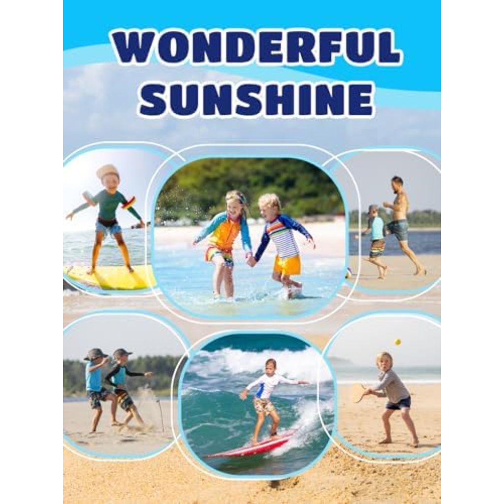 Angel season Rash Guard for Boys UPF 50+ Swim Shirt Long Sleeve Bathing Suit Summer UV Protection Sun Shirts Rashgurad