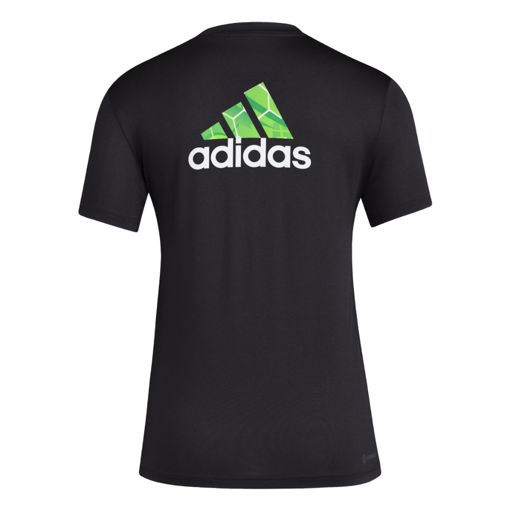 Adidas Women's Seattle Sounders FC Local Pop Short Sleeve Pre-game T-shirt, Black, Small