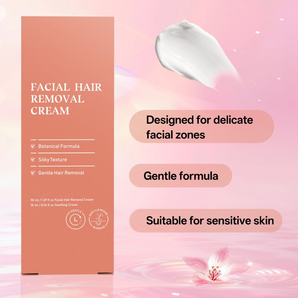 Facial Hair Removal Cream for Women, (1 pcs)