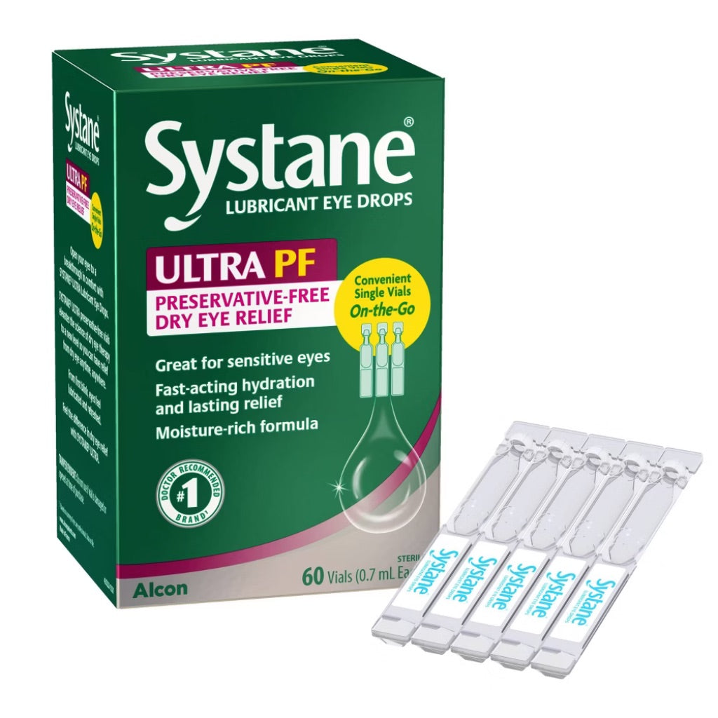 Systane Ultra Preservative-Free Lubricant Eye Drops Vials - 0.77mL (60 Vials)