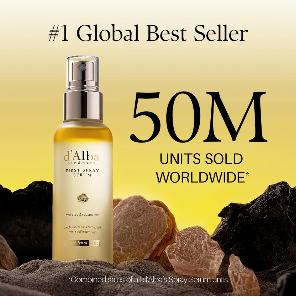 D'alba Piedmont Italian White Truffle First Spray Serum, Light-weight Face Moisturizer, Korean Skin Care (3.38 fl oz.)