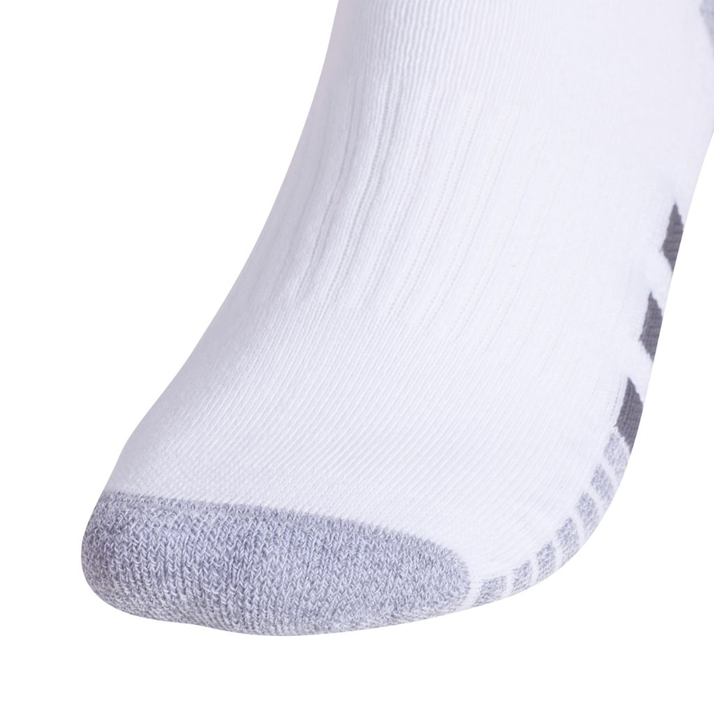 Adidas Mens Cushioned Quarter Ankle Socks (3 Pairs), Shoe Size 6-12