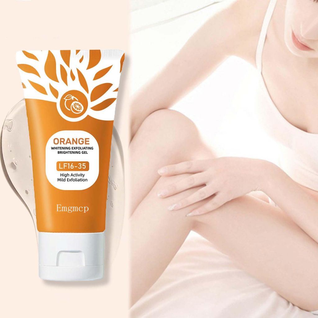 Orange Exfoliating Gel for Face & Body | Deep Pore Cleansing to Remove Blackheads (3pc, 50g)
