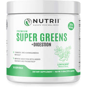 Organic Green Immunity Superfood Powder, Soothes Digestion, Boosts Vitality and Energy - Lemon Mint, 30svgs.