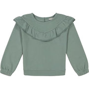 Lucky Brand Girls' Pullover Fleece Crew Neck Sweatshirt, Chinois Green - Size M (8-10)