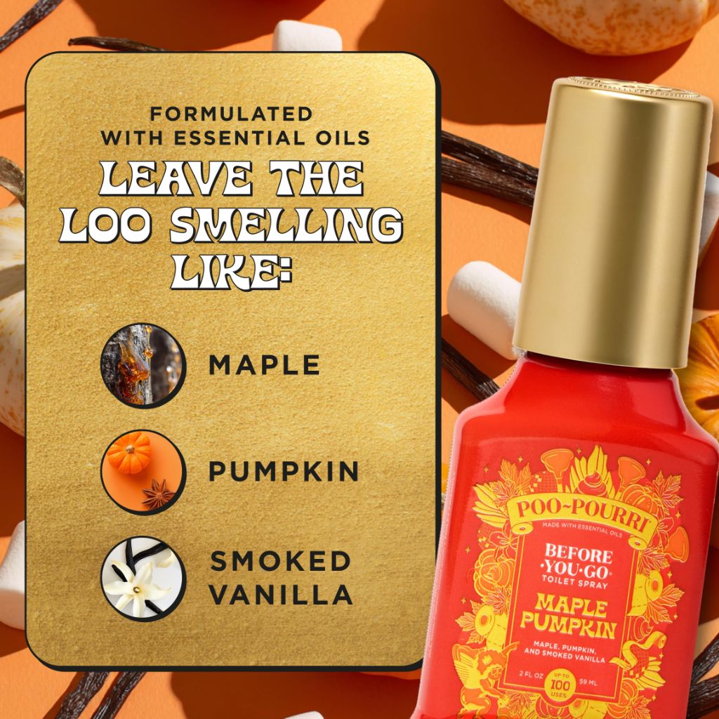 Poo~Pourri Before-You-Go Toilet Spray - Maple Pumpkin, 2 fl. oz.