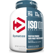 Dymatize ISO100 Hydrolyzed Protein Powder - Cookies & Cream- 5lb