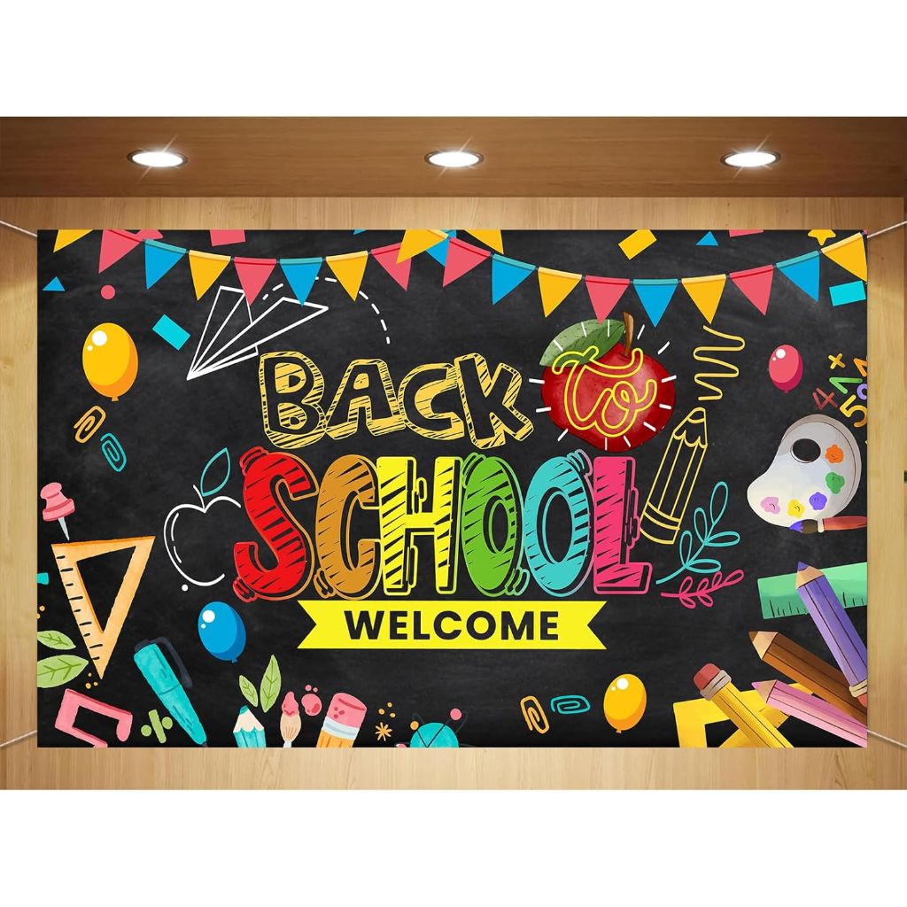 Back to School Banner Backdrop