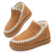 Goldnut Slip On Winter Boots for Women - Brown, Size 10.5