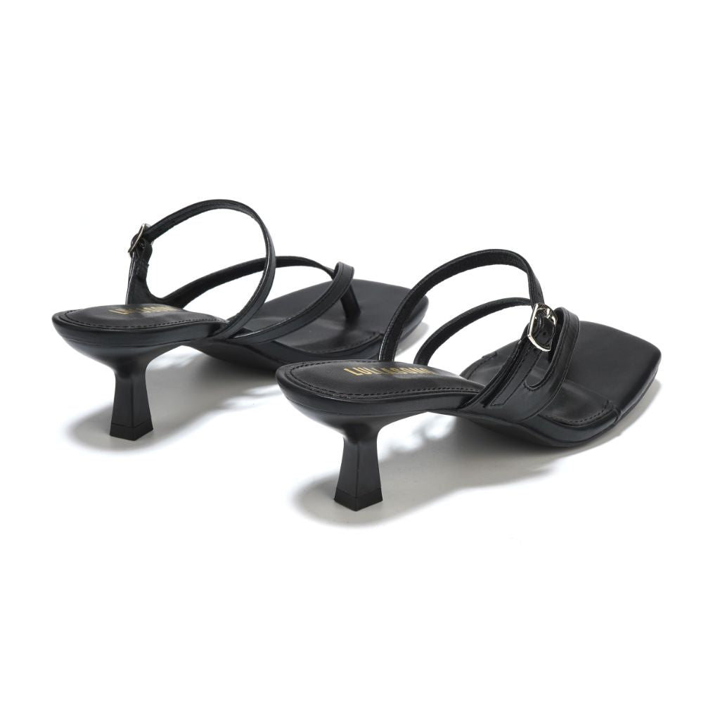 LULLASONG Womens Black Kitten Heels - size 7