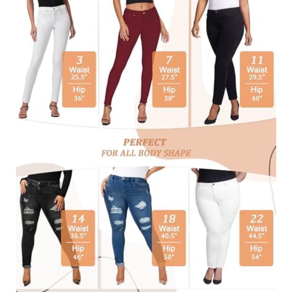 Hybrid & Company Women's Denim Jeans Skinny Jeans - Bronze, Size 11