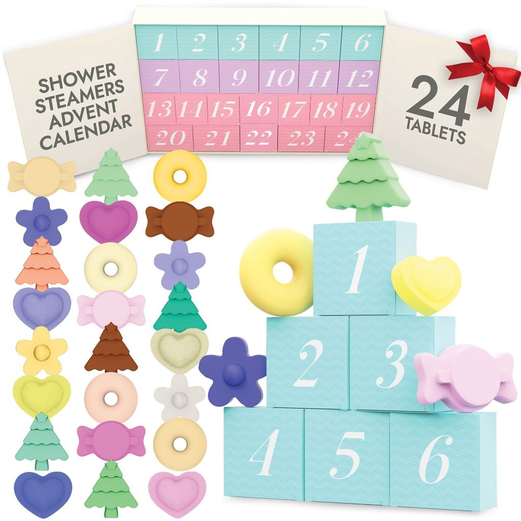 Shower Steamers Aromatherapy - Shower Bombs, Unique Spa Gifts Shower Tablets (Advent Calendar 2025)