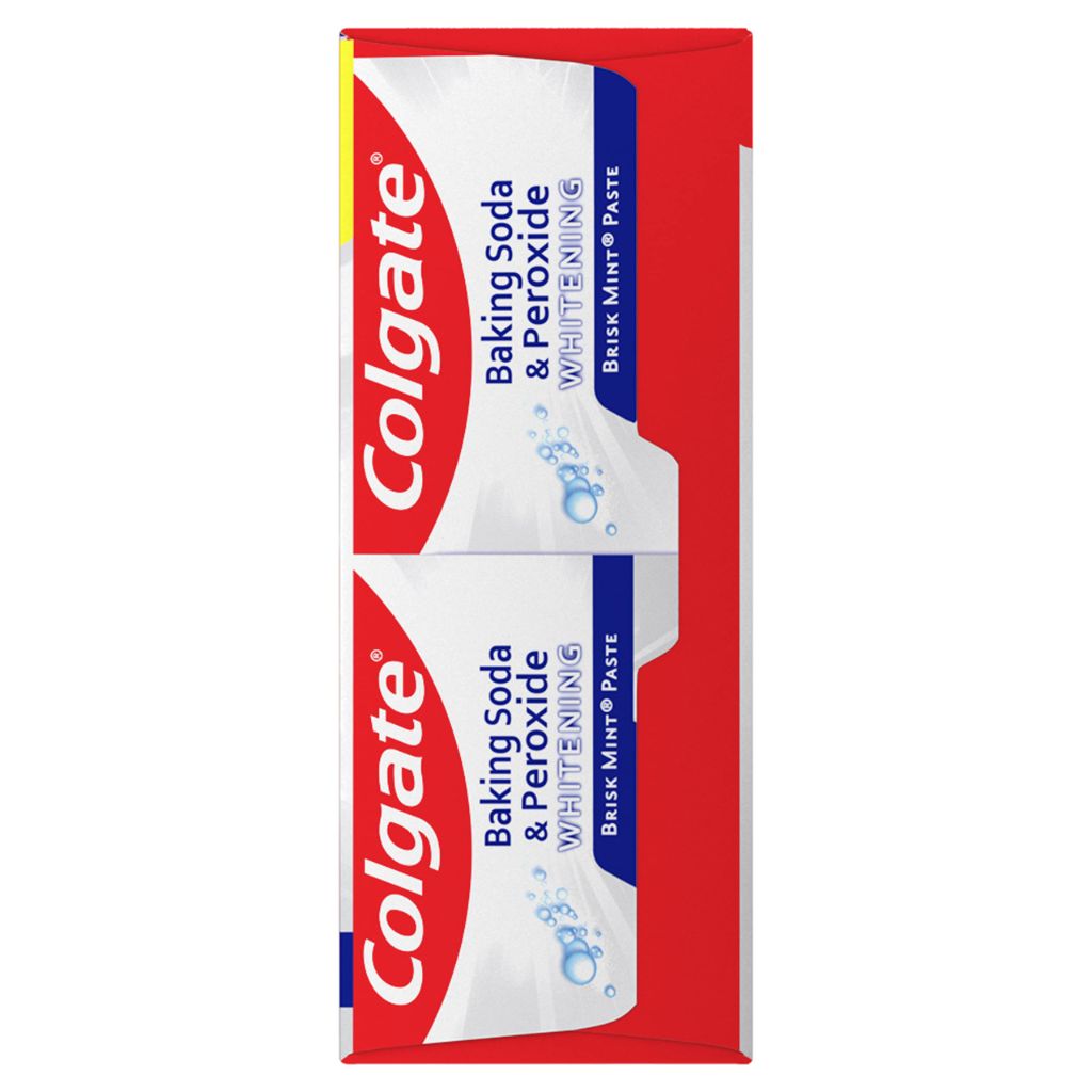 Colgate Baking Soda & Peroxide Whitening Toothpaste - Brisk Mint, 6oz. (2 Pack)