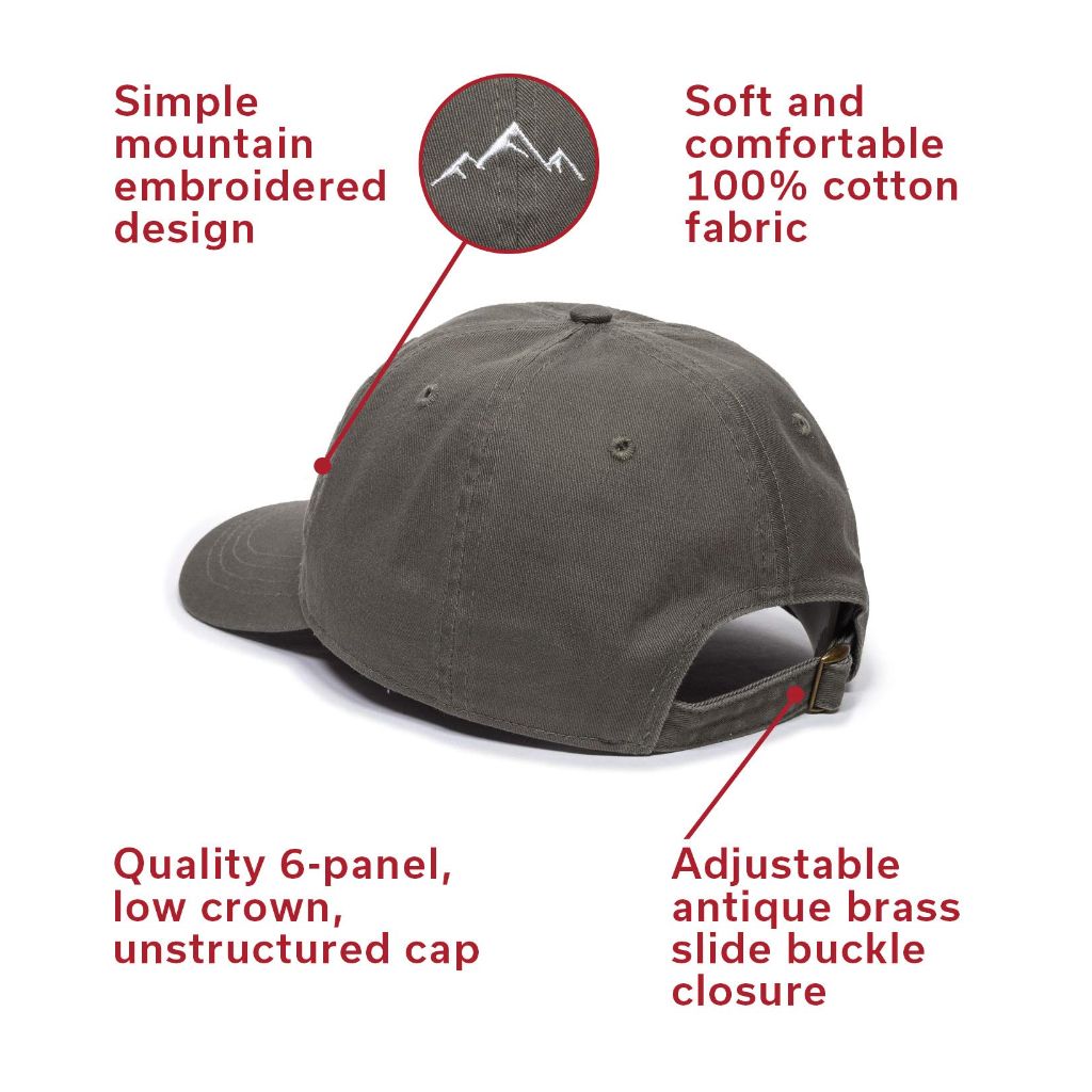 Outdoor Cap unisex adult Mountain Dad Hat, Olive, One Size US