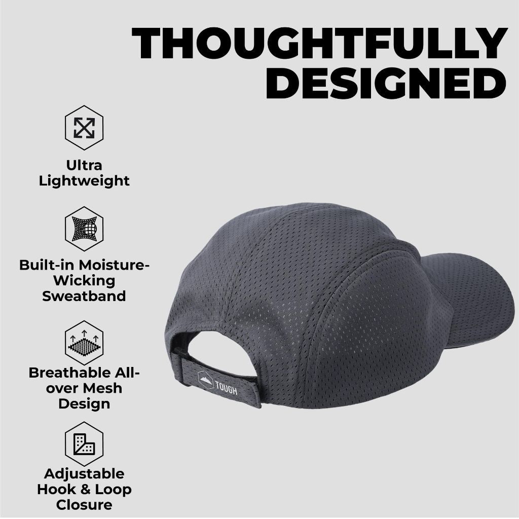 Tough Headwear All-Over Mesh Hat - Baseball Caps for Women - Black
